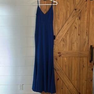 Lulus floor length dress. Size xs. Royal blue.